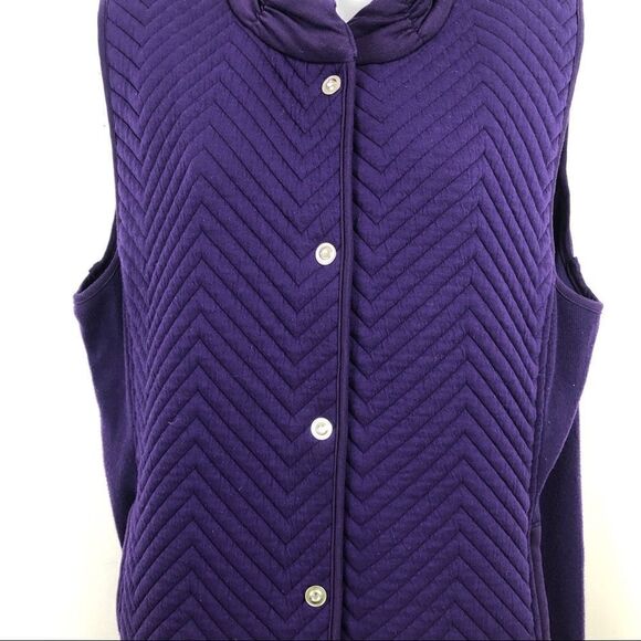 Chico’s Large ( Size 12) Purple Vest - Picture 10 of 13